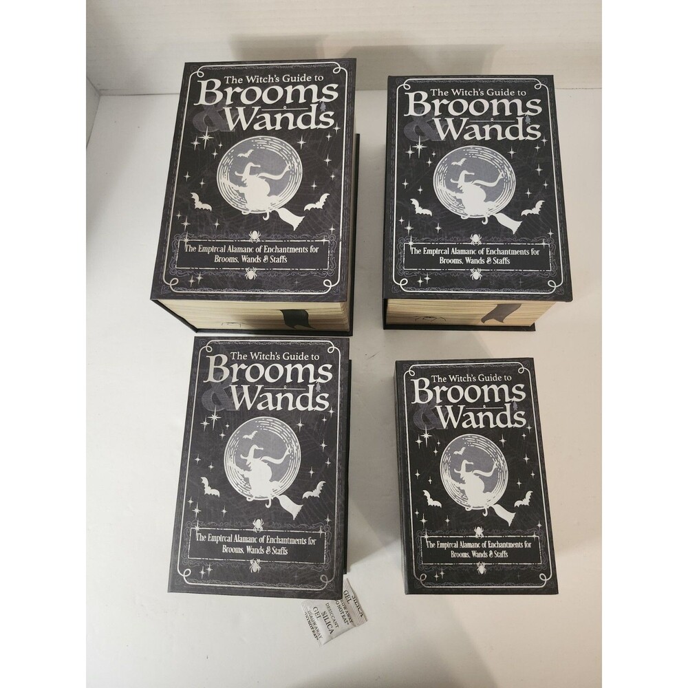 Lot Of 4 Gift Boxes The Witch's Guide To Brooms & Wands